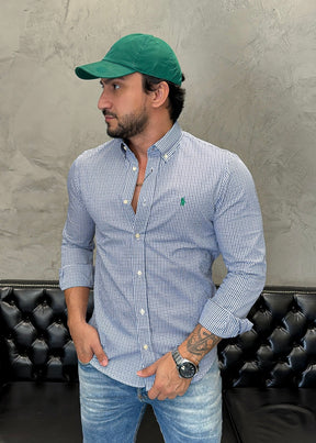 Camisa Ralph Lauren M/Longa microXadrez
