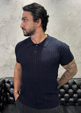 Polo Tricot Luxo Marinho