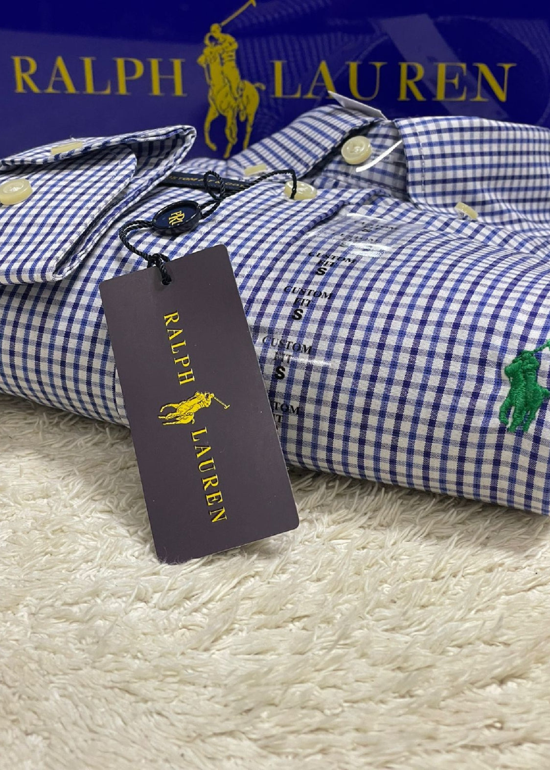 Camisa Ralph Lauren M/Longa microXadrez