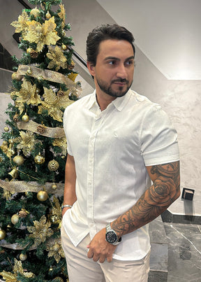 Camisa Reserva Linho M/C Branco