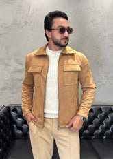 Jaqueta Suede Khaki