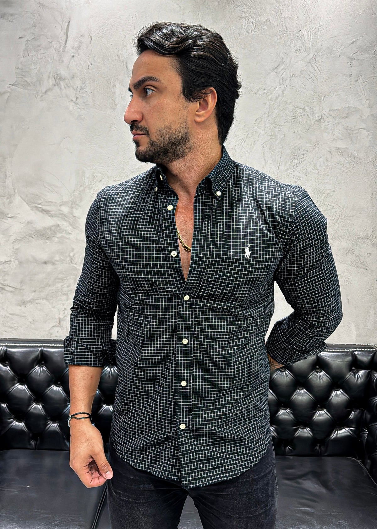 Camisa Ralph Lauren M/Longa Xadrez
