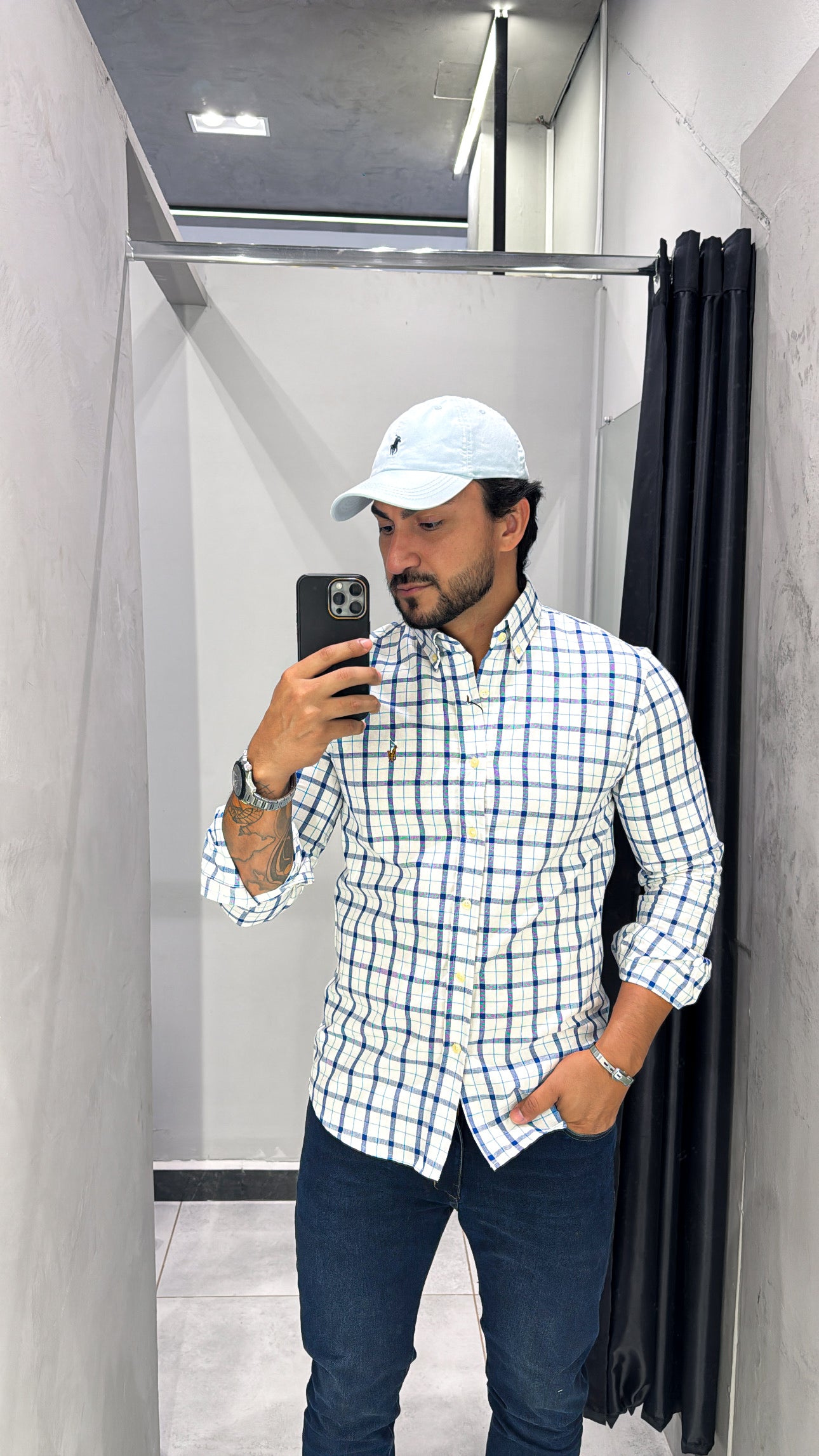 Camisa Ralph Lauren M/Longa Xadrez