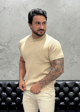T-Shirt Tricot Luxo Areia
