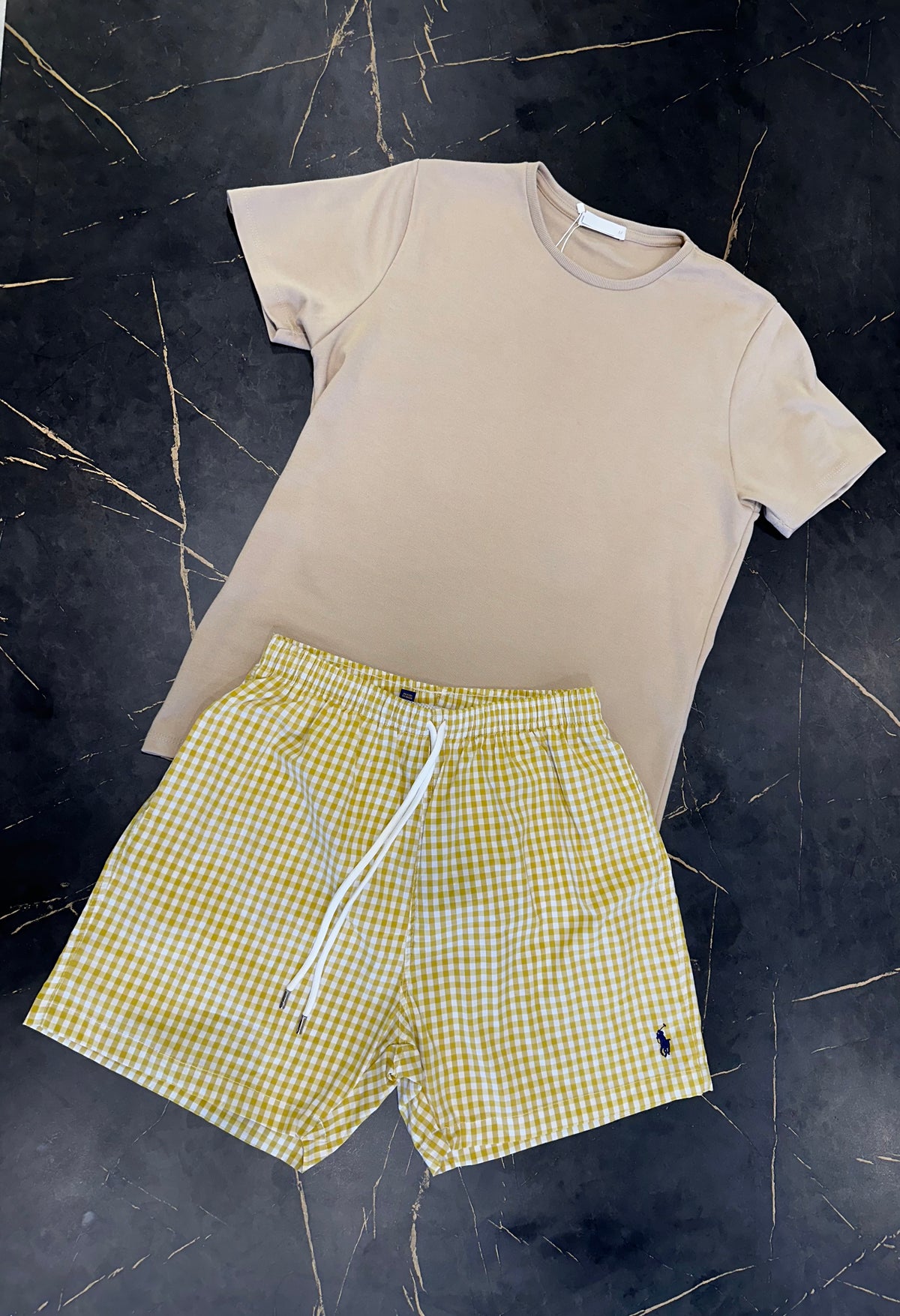 Short Sarja Polo Ralph Lauren Xadrez