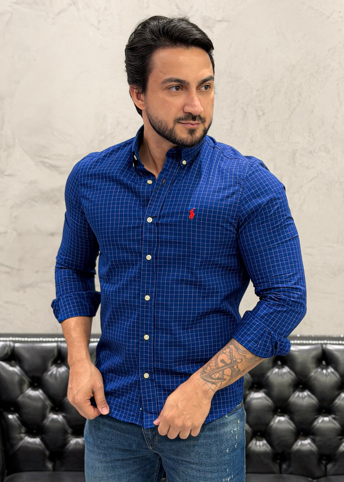 Camisa Ralph Lauren M/L Xadrez