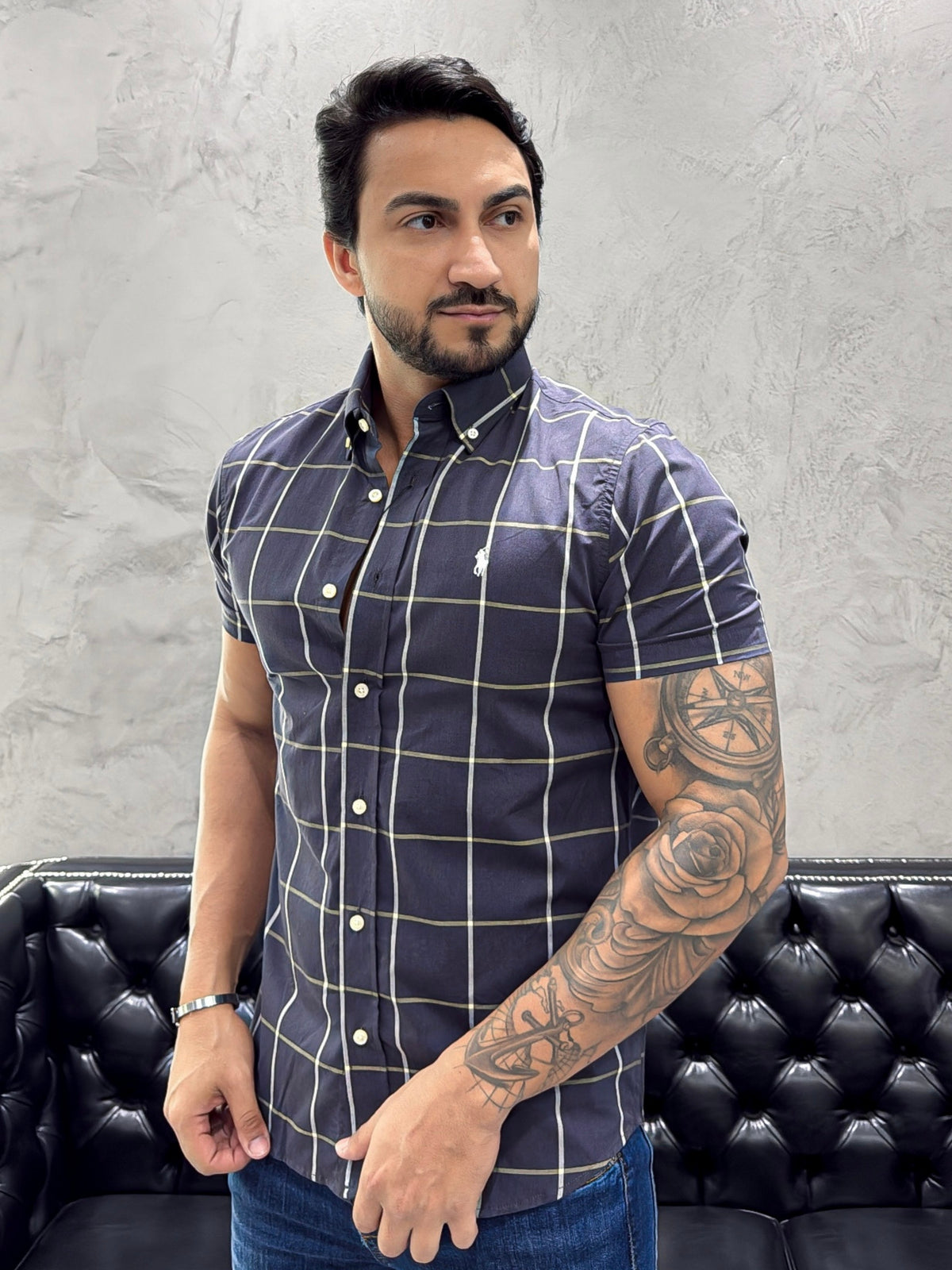 Camisa Ralph Lauren M/Curta
