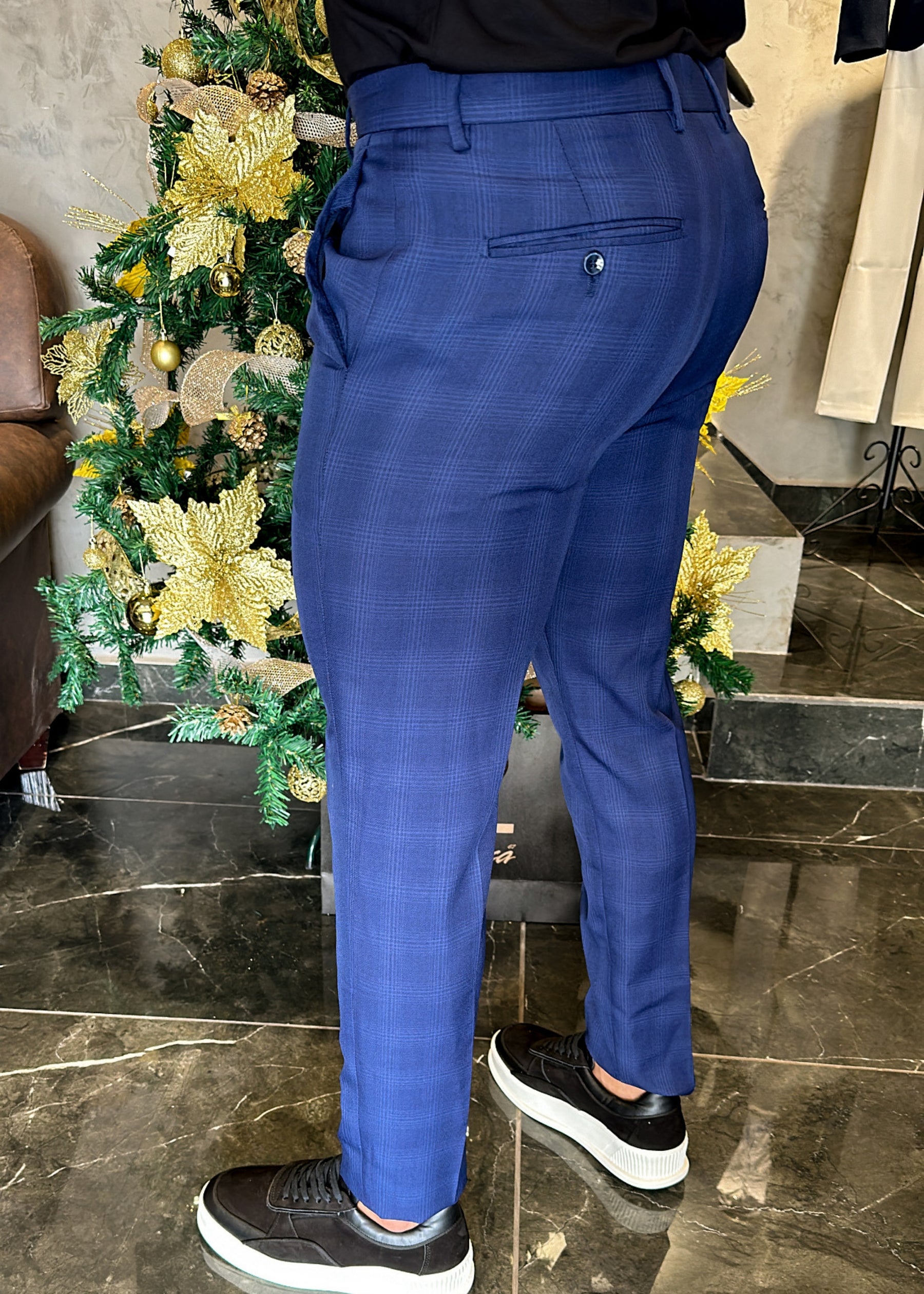 Calça Alfaiataria DL67 Xadrez ROYAL