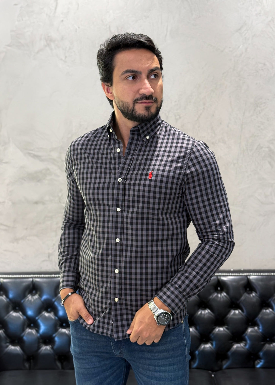 Camisa Ralph Lauren M/L Xadrez