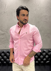 Camisa Ralph Lauren Sarja M/L Rosa