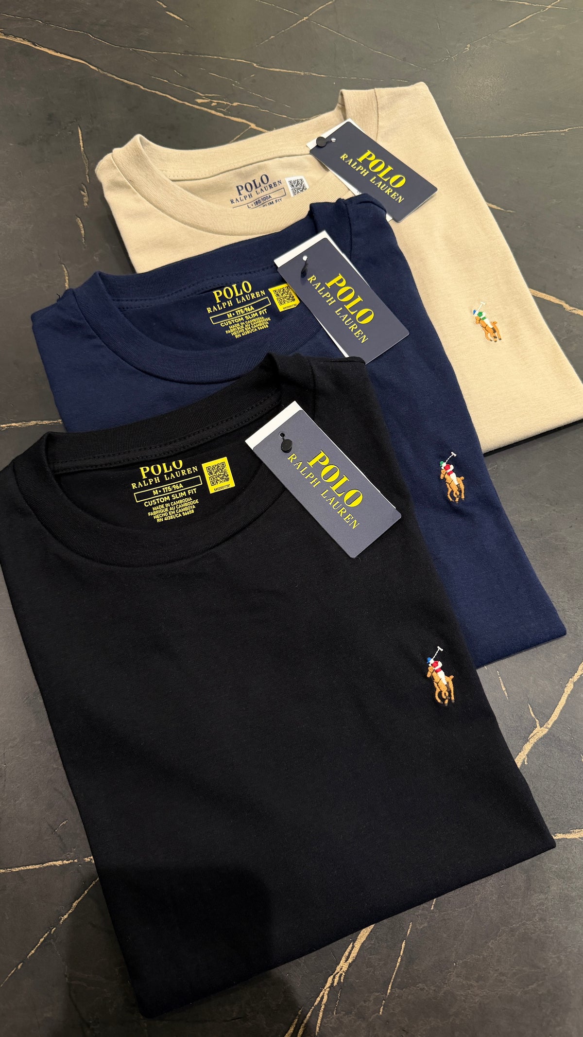 T-Shirt Basic Ralph Lauren Marinho