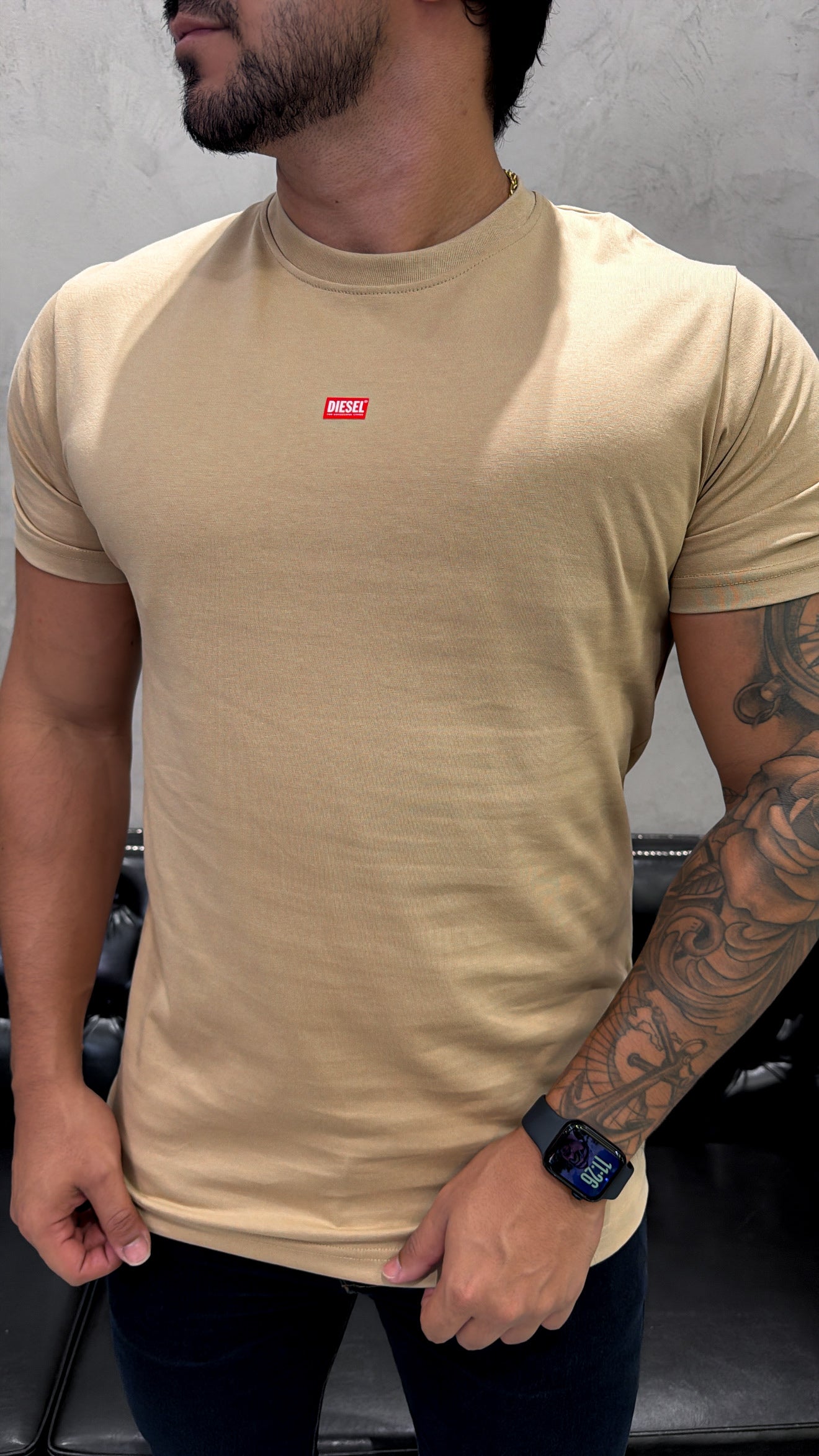 T-Shirt Basic DIESEL Areia
