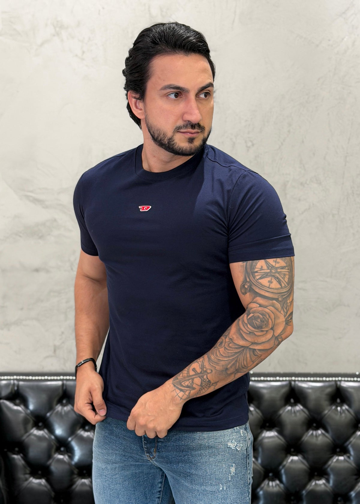 T-Shirt DIESEL Basic Marinho