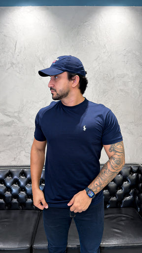 T-Shirt Basic Ralph Lauren Marinho
