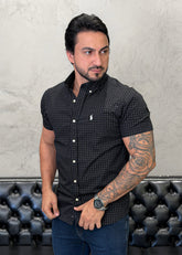 Camisa Ralph Lauren M/Curta Xadrez Preto