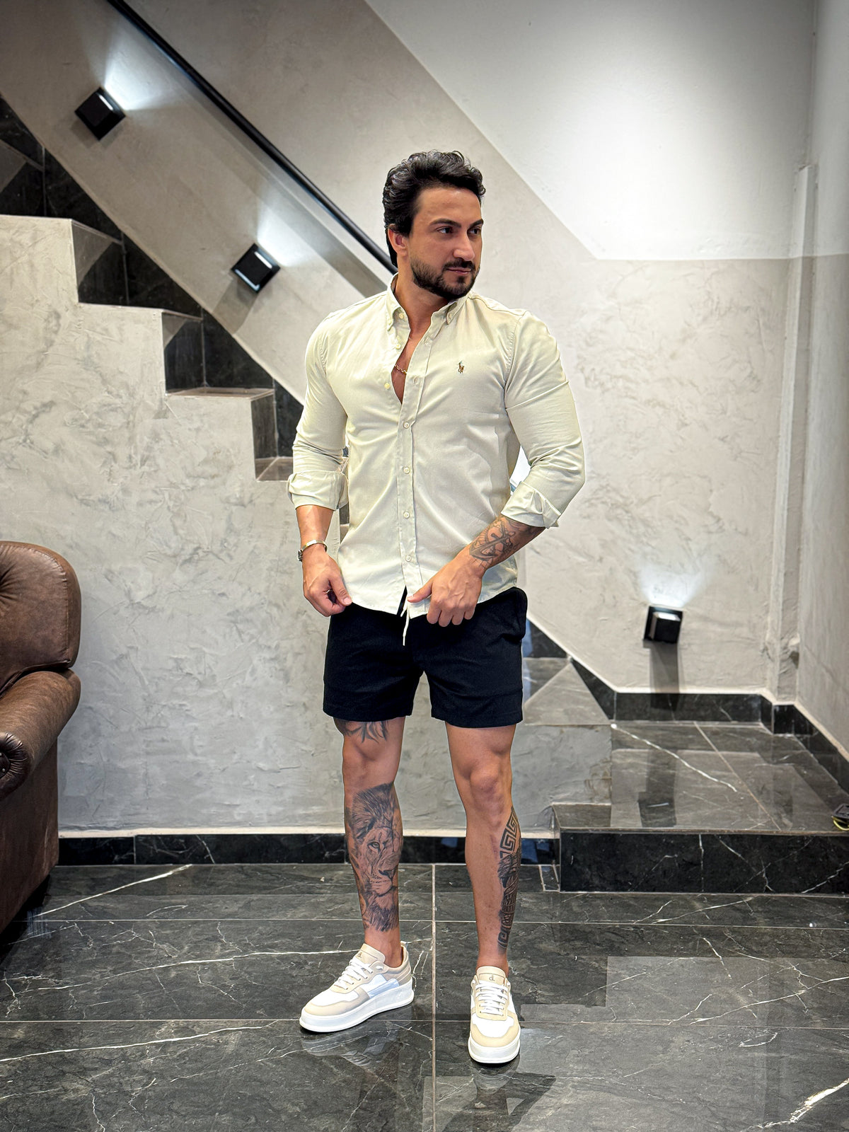 Short Sarja Marinho