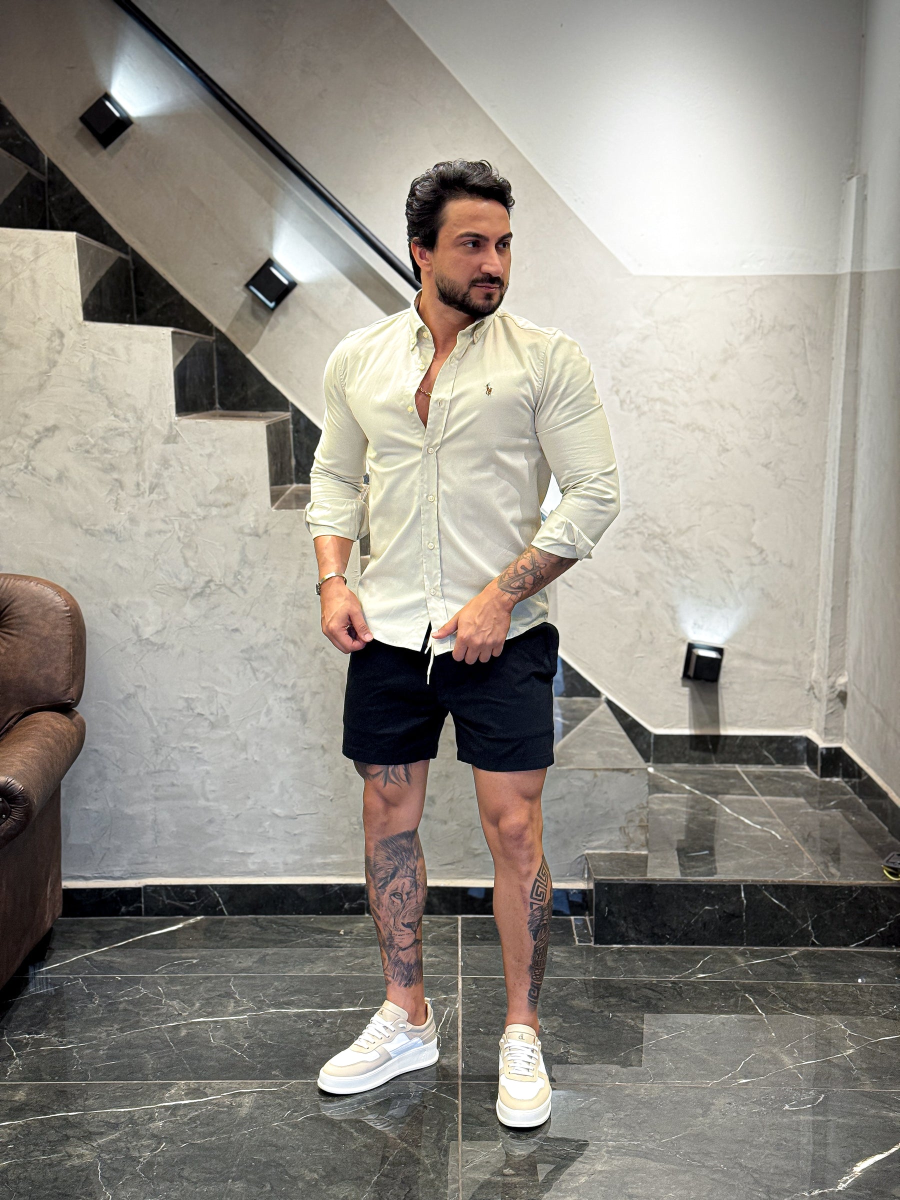 Short Sarja Marinho