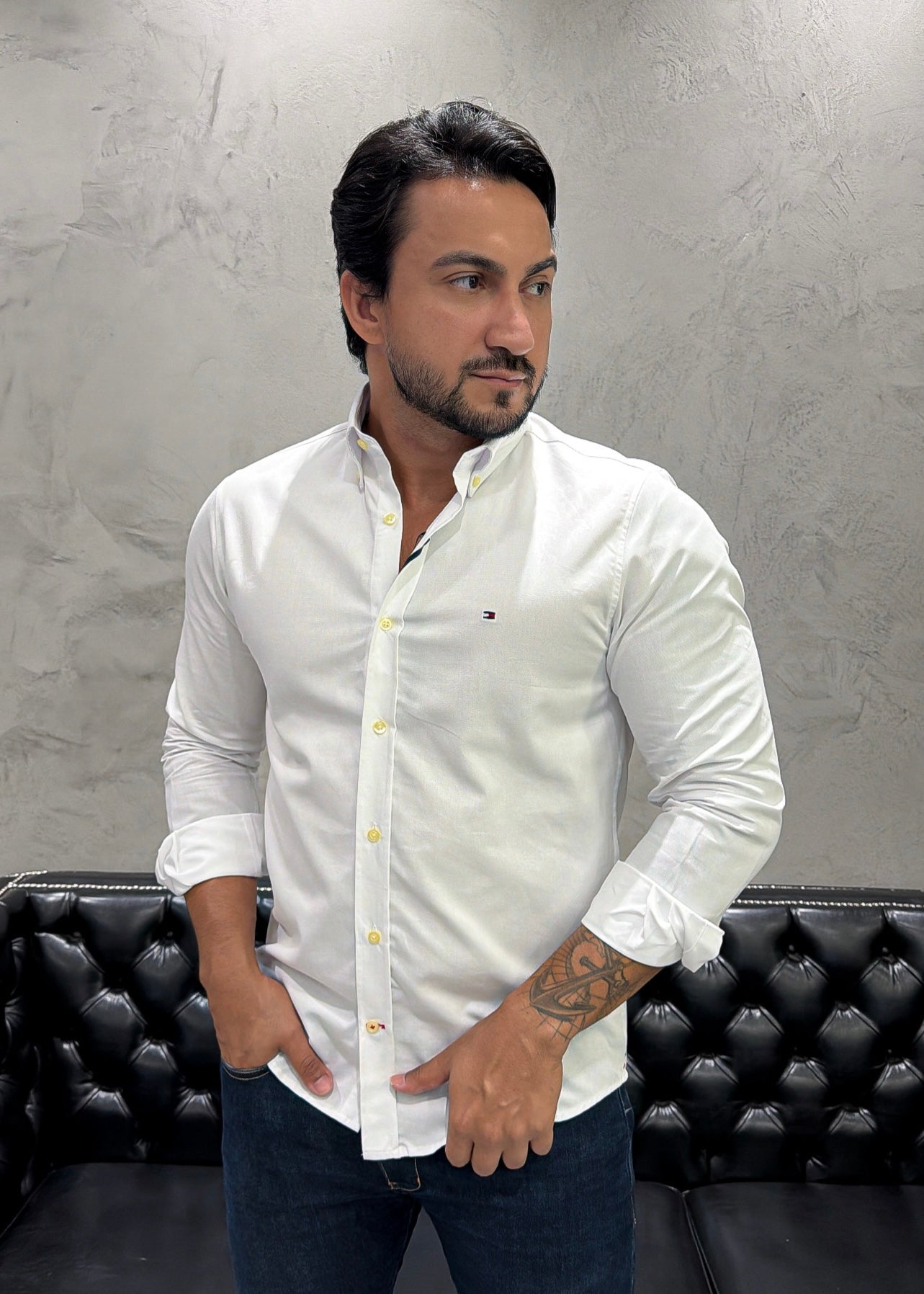 Camisa T. H. M/L Branco