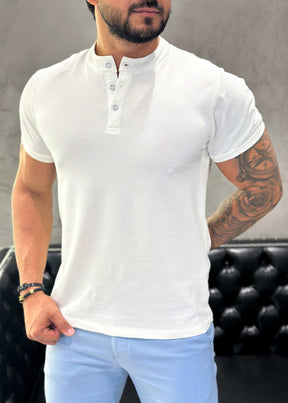 T-Shirt Básica Henley Off