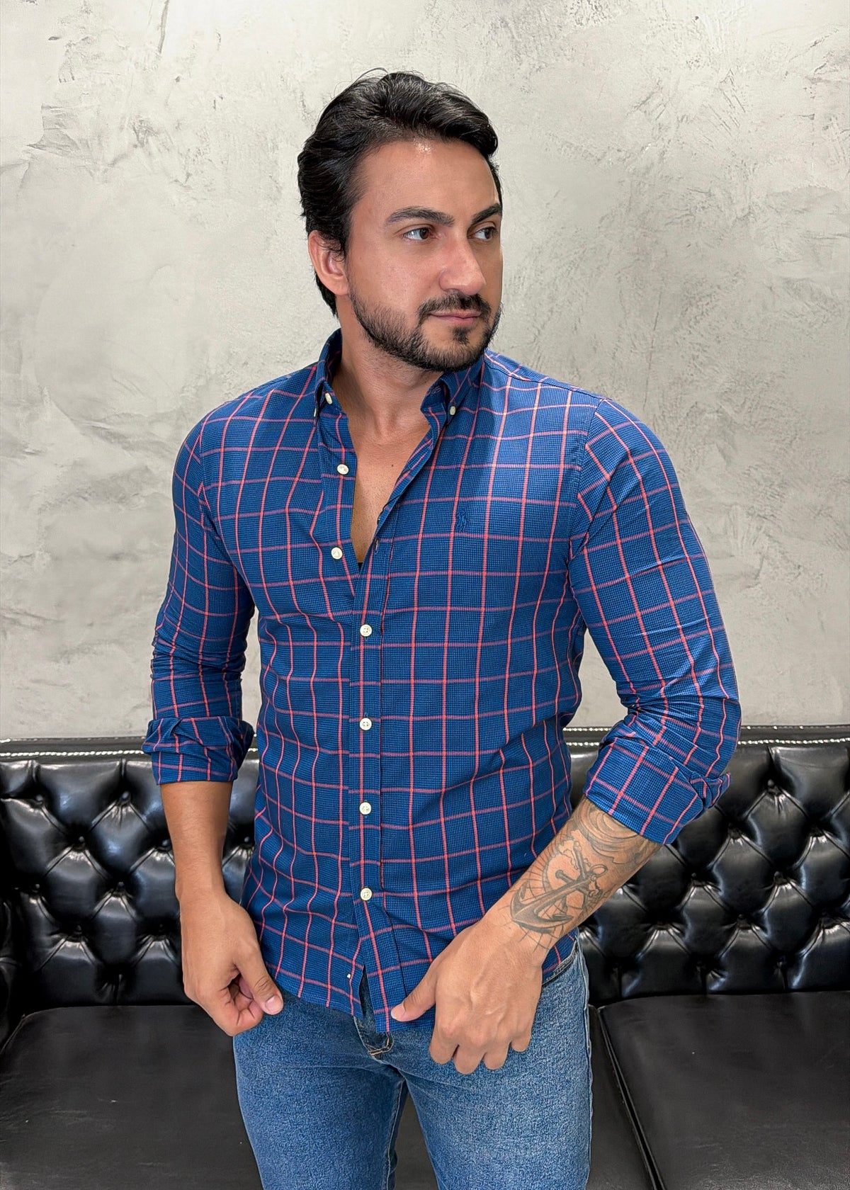 Camisa Ralph Lauren M/L Xadrez