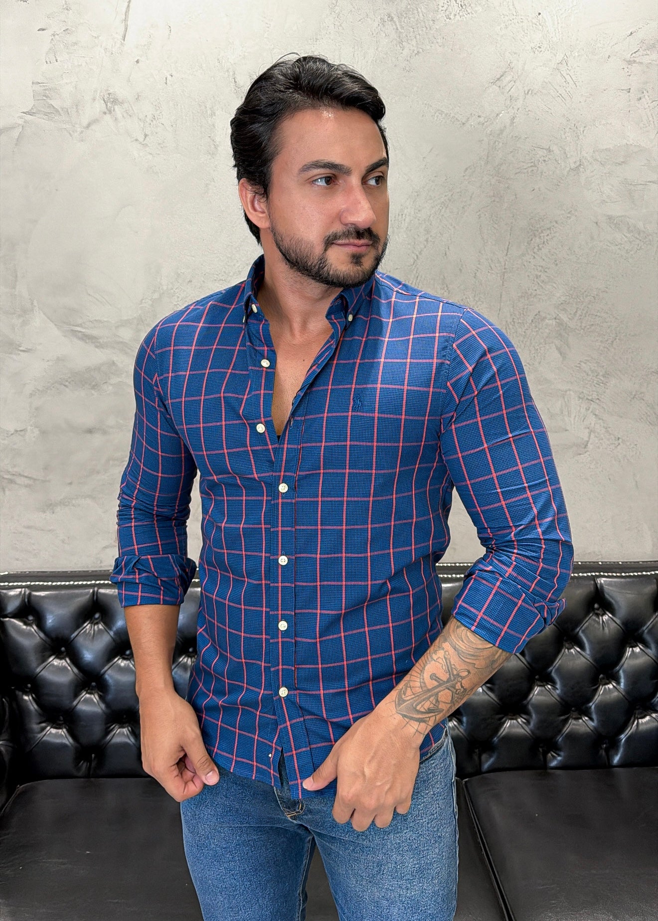 Camisa Ralph Lauren M/L Xadrez