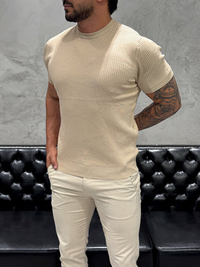 T-Shirt Tricot Luxo Areia
