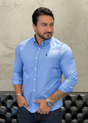 Camisa Ralph Lauren M/L Xadrez Minimalista