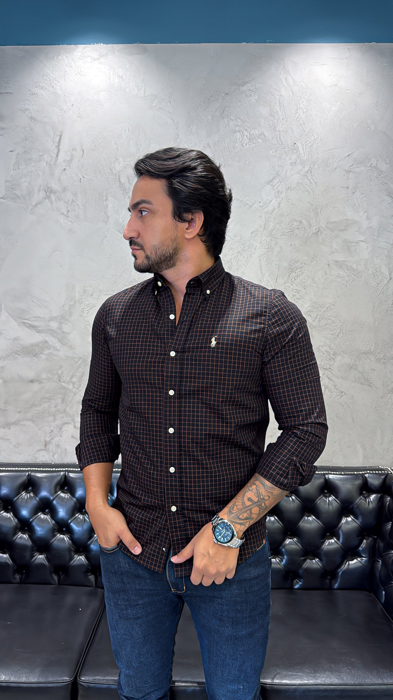 Camisa Ralph Lauren M/L Xadrez
