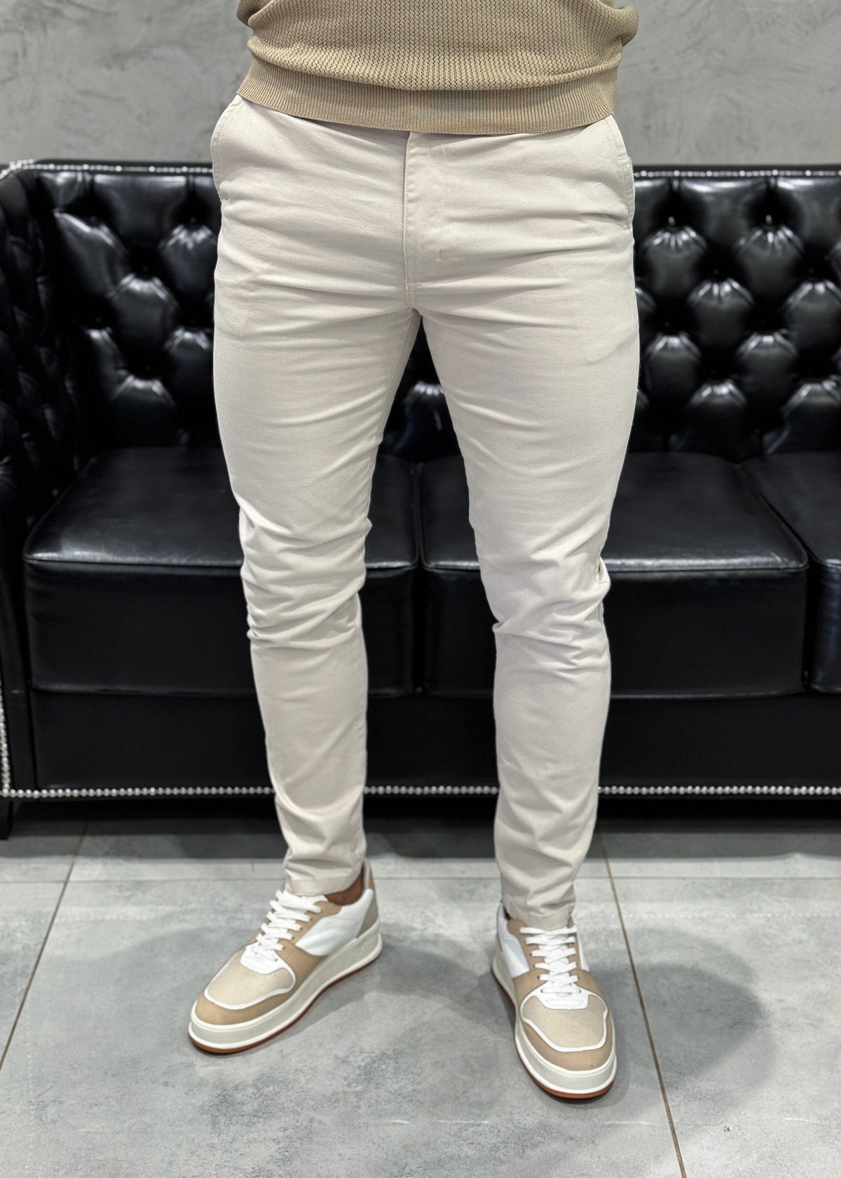 Calca Sarja Areia Ralph Lauren