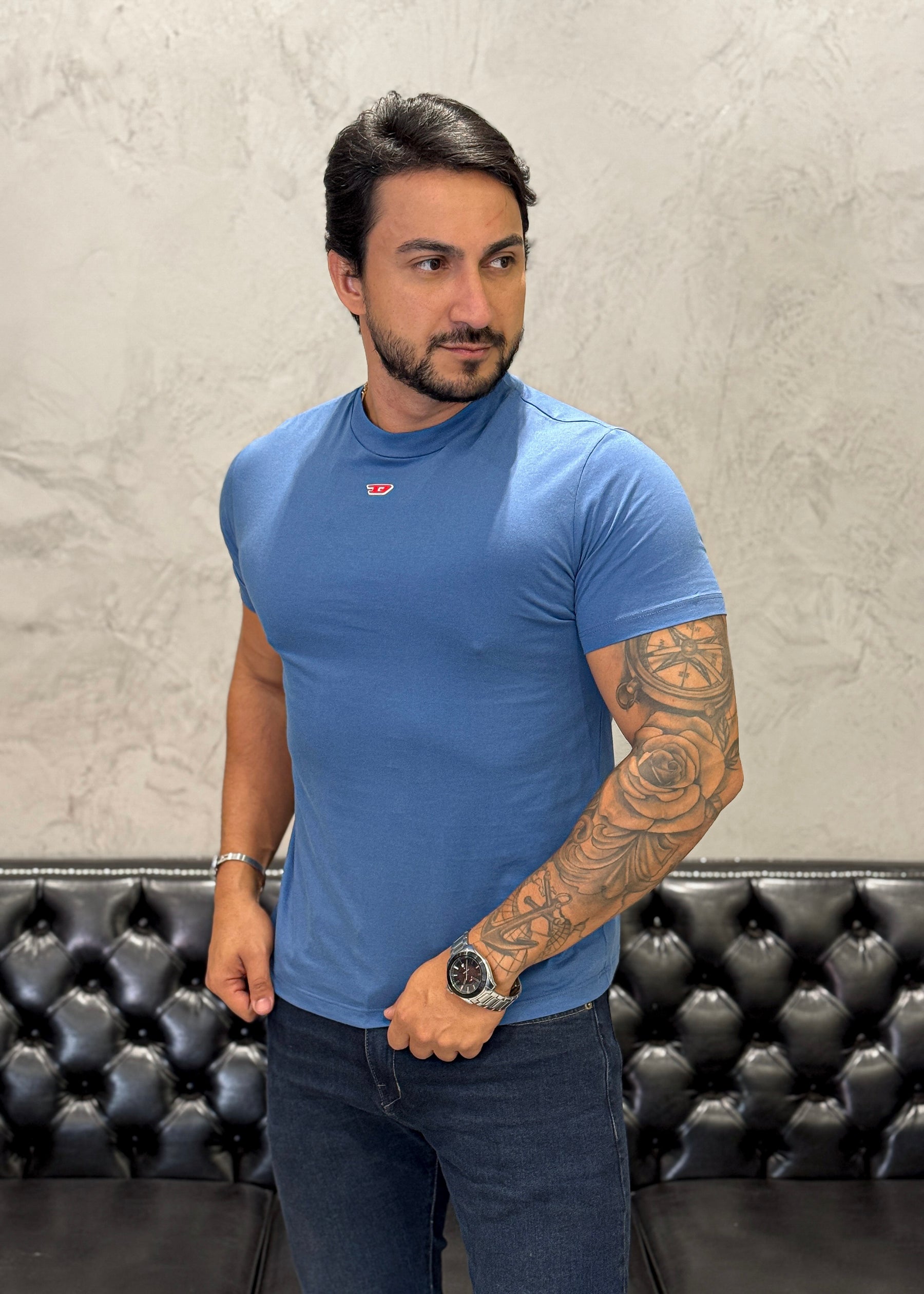 T-Shirt DIESEL Básica Azul