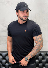 T-Shirt Basic Ralph Lauren Preto