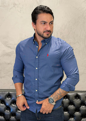 Camisa Ralph Lauren M/L Xadrez Minimalista