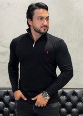 Suéter Zíper Ralph Lauren Preto