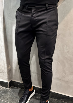 Calça Alfaiataria Malha Encorpada Black