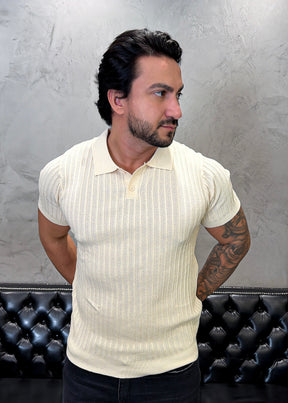 Polo Tricot Luxo Bege