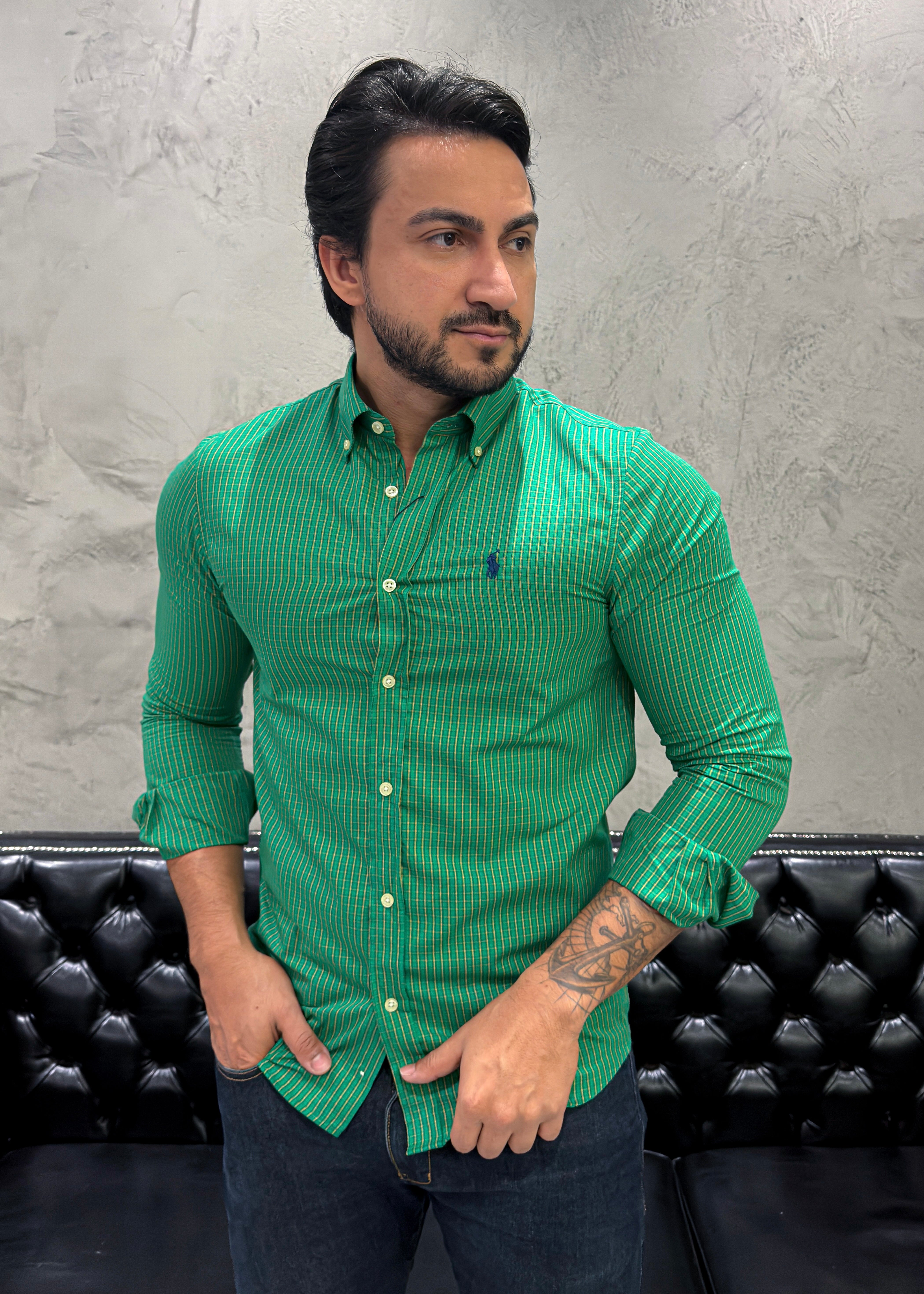 Camisa Ralph Lauren M/L Xadrez