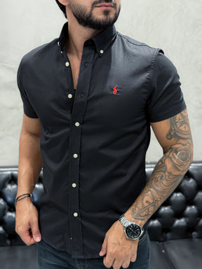 Camisa Ralph Lauren M/Curta Preto