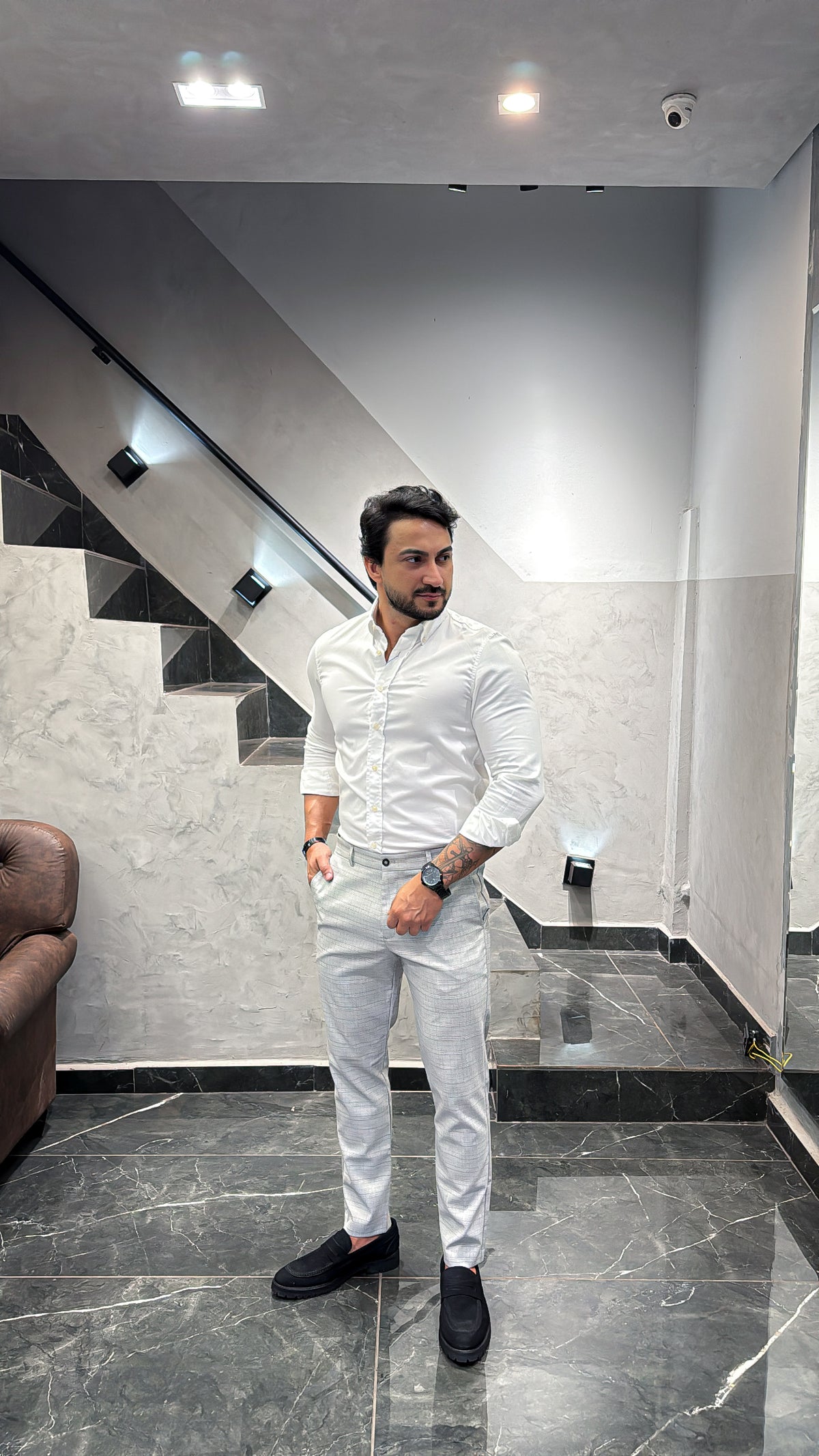 Camisa Ralph Lauren M/Longa Cetinada Branco