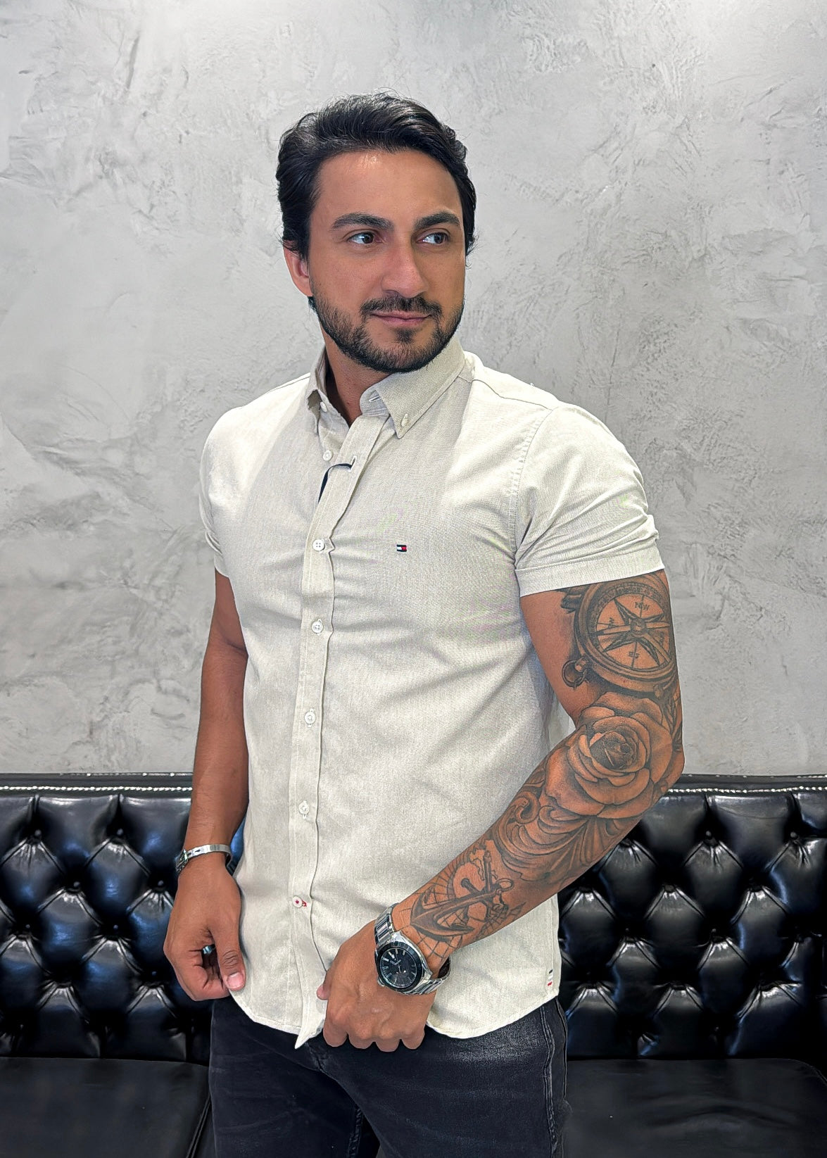 Camisa T. H.  M/Curta Areia