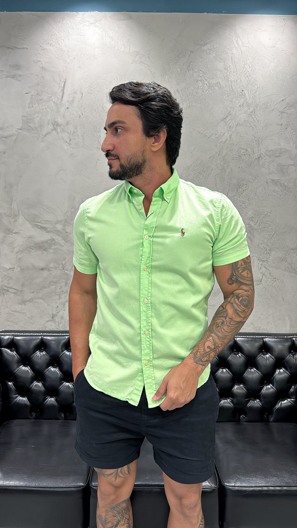 Camisa Ralph Lauren M/C Verde