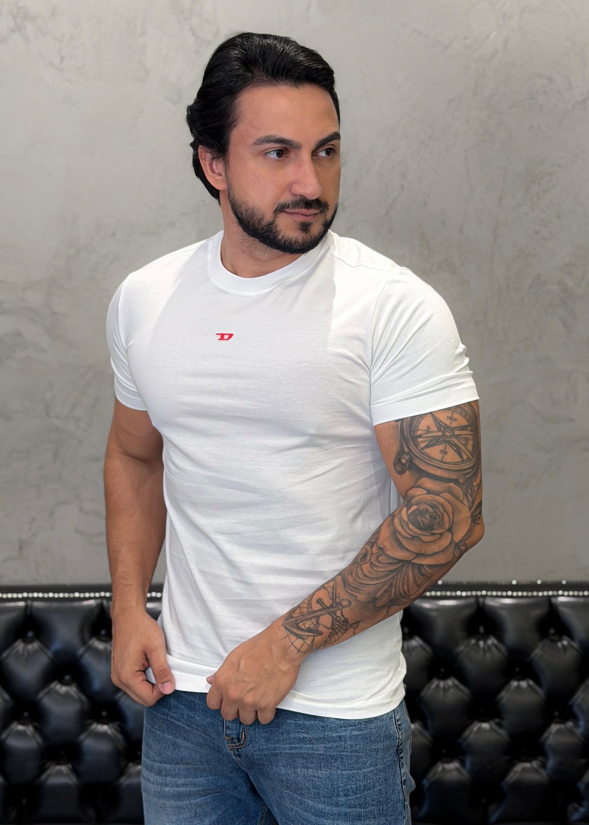 T-Shirt DIESEL Básica Branca