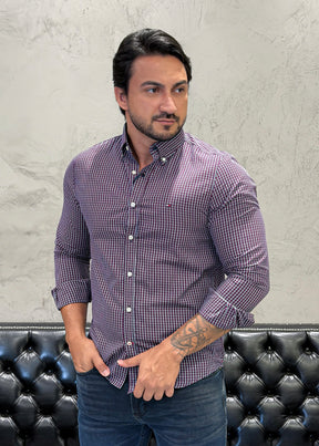 Camisa T.H M/Longa Xadrez