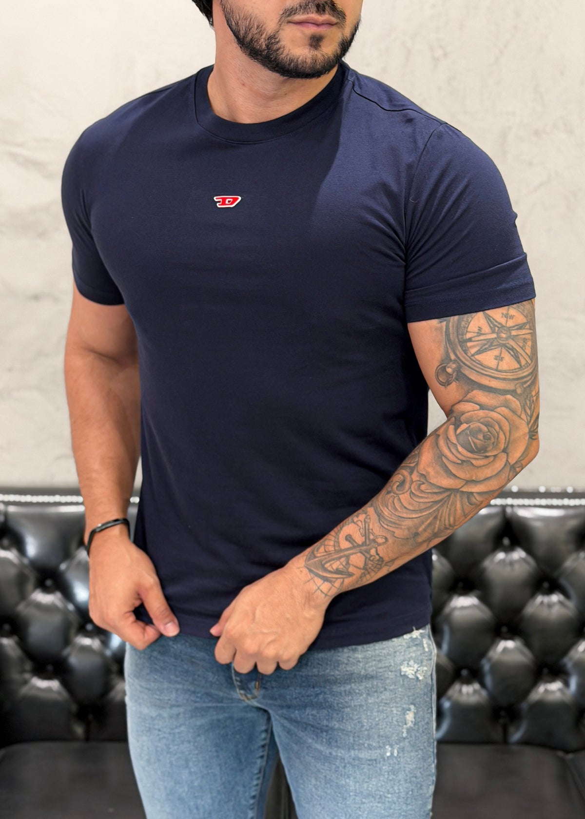 T-Shirt DIESEL Basic Marinho