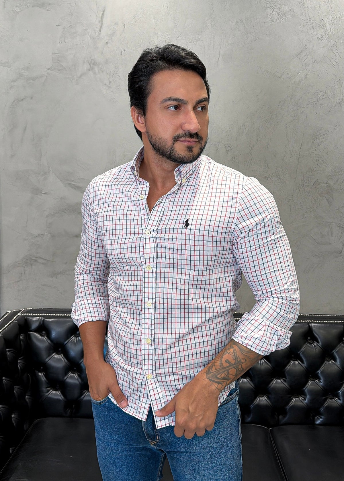 Camisa Ralph Lauren M/L Xadrez