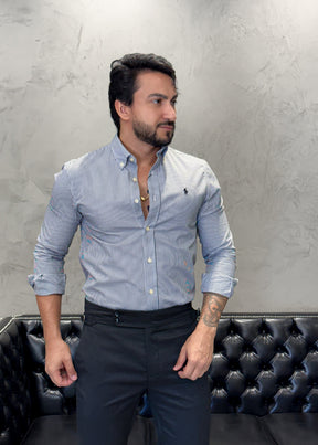 Camisa Ralph Lauren M/Longa Listrada