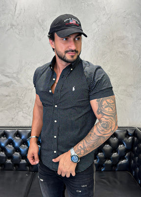 Camisa Ralph Lauren M/Curta Xadrez Preto