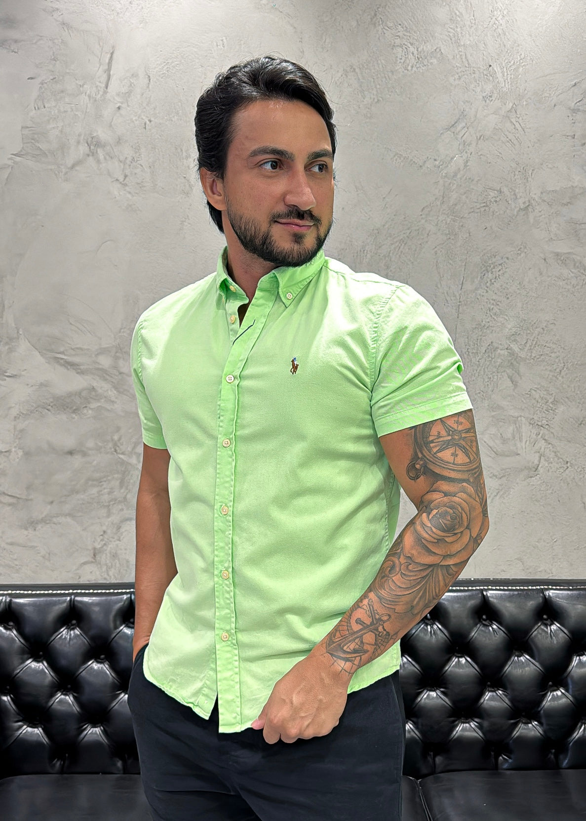 Camisa Ralph Lauren M/C Verde