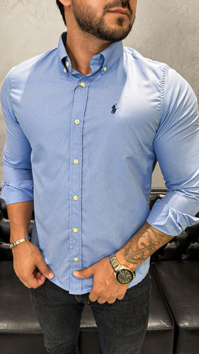 Camisa Ralph Lauren M/L Xadrez Minimalista