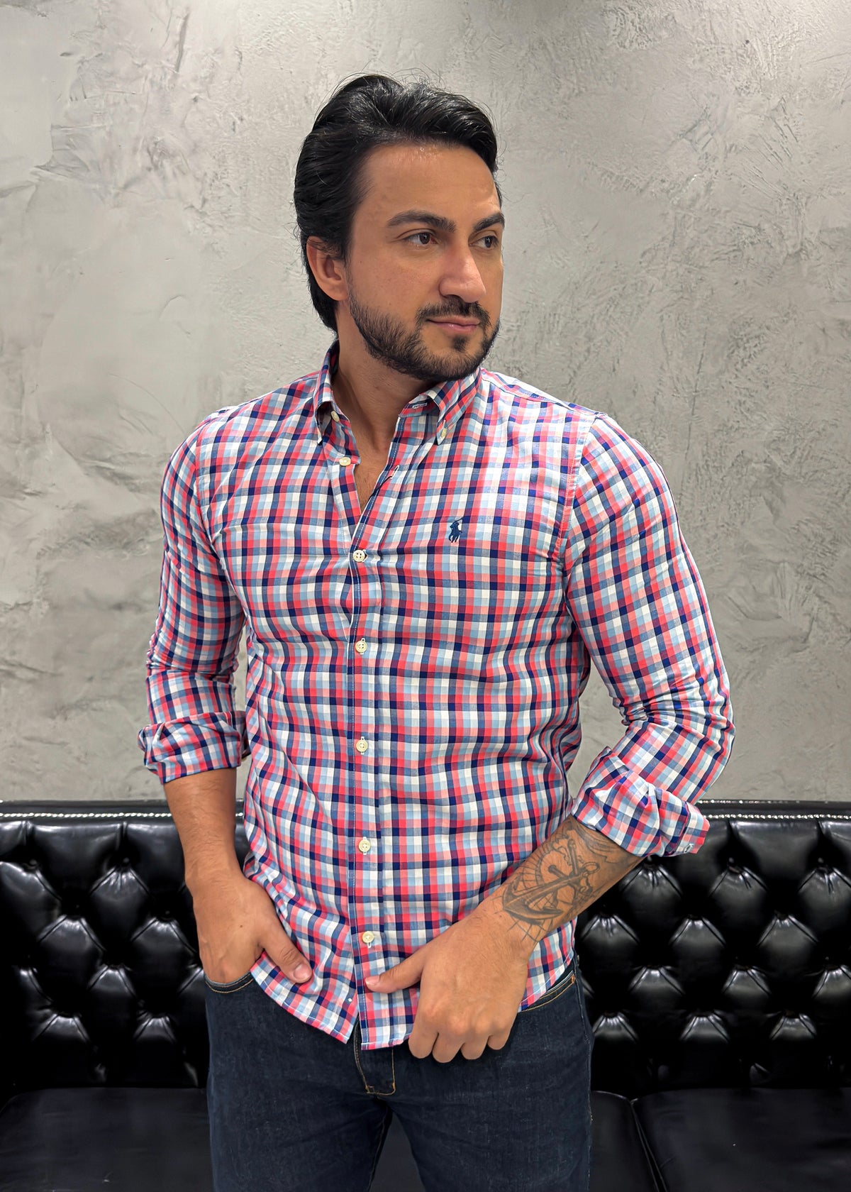 Camisa Ralph Lauren M/L Xadrez