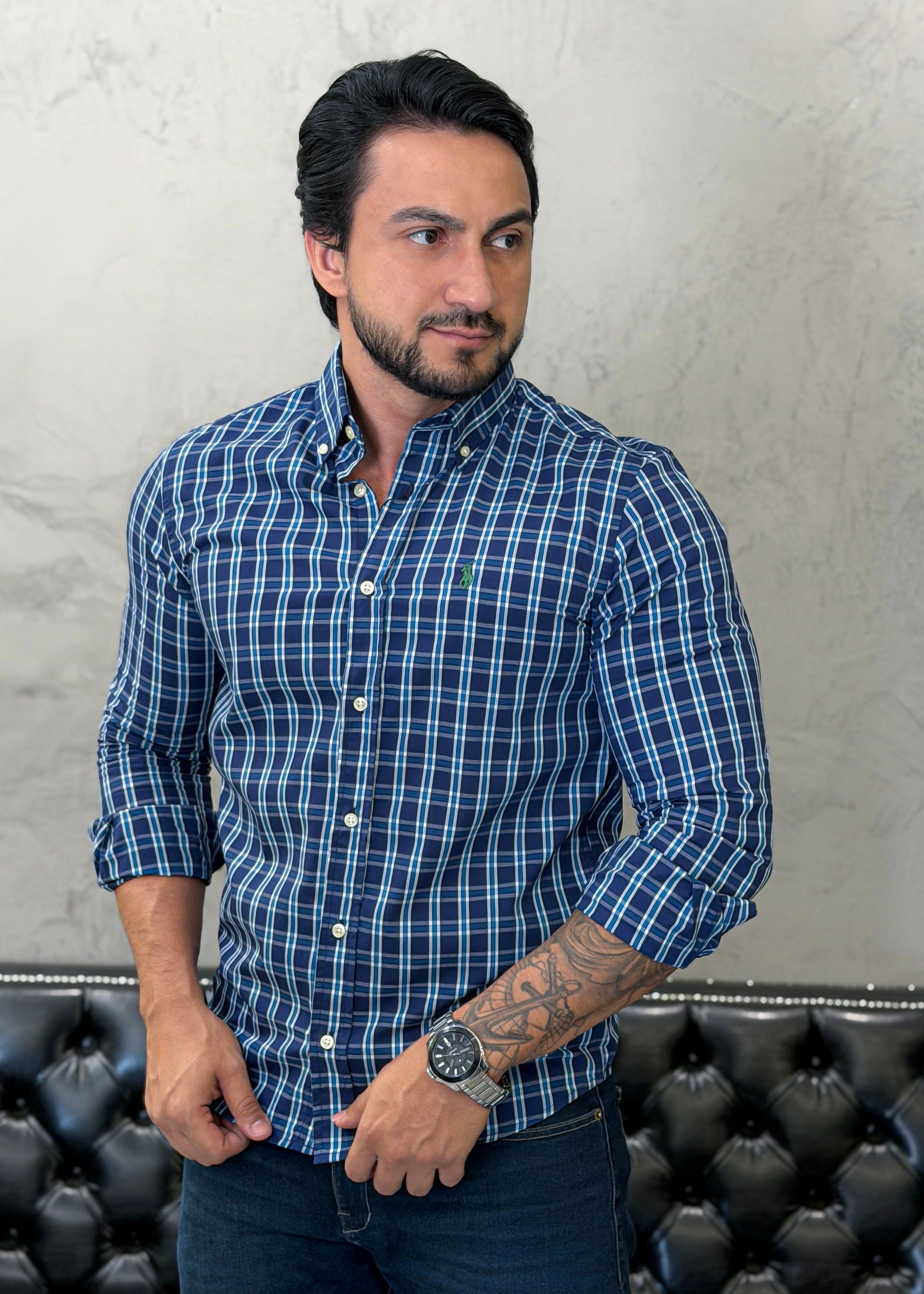 Camisa Ralph Lauren M/L Xadrez
